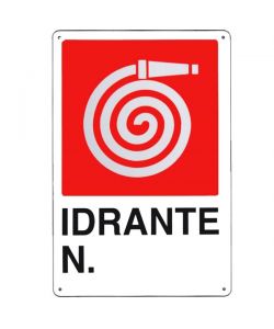 Cartello Idrante 20X 30 Plastica