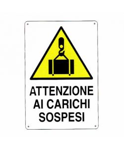 Cartello Carichi Sospesi 48X 68 Plastica
