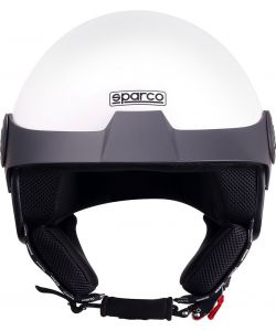 Casco Demi-Jet con Peak per moto Sparco con calotta in ABS Taglia XS