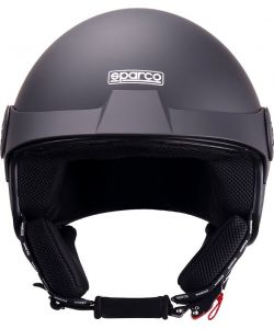 Casco Demi-Jet con Peak per moto Sparco con calotta in ABS Taglia XS