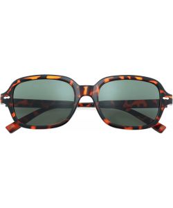 Gianmarco Venturi Occhiali da Sole Unisex Tartaruga Lenti Verdi 55 mm