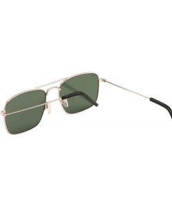 Gianmarco Venturi Occhiali da Sole 380 Oro - Lenti Verdi Unisex 56 mm