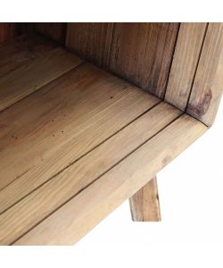 Cosma Libreria Collin - 2 cassetti 4 ripiani in pino riciclato marrone 60x40x190 cm