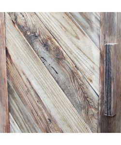 Cosma Credenza Vintage 4 Ante in Legno di Pino Marrone 180x85 cm