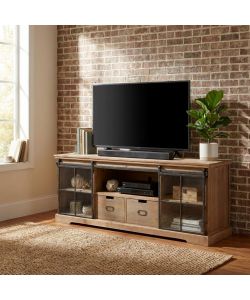 Cosma Mobile Dorian in Legno e Acciaio Marrone 160x45,5x60 cm