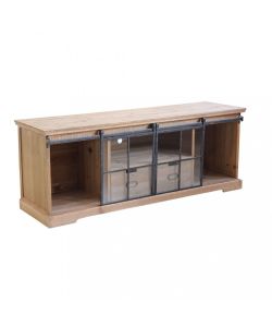 Cosma Mobile Dorian in Legno e Acciaio Marrone 160x45,5x60 cm