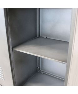 Cosma Mobile Gabriel in Ferro Marrone e Grigio 116x40x77 cm Industrial