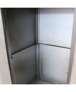 Cosma Mobile Gabriel in Ferro Marrone e Grigio 116x40x77 cm Industrial