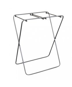 Cosma Porta Biancheria Ferro e Stoffa Bianco 64x43x80,5 cm Stile Industrial