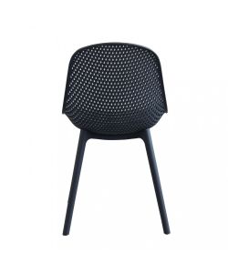 Cosma Sedia Vichy Antracite in Plastica per Interno ed Esterno 55x46,5x85