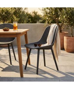 Cosma Sedia Vichy Taupe in Plastica 55x46,5x85 cm Senza Braccioli