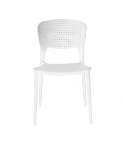 Cosma Sedia Mets Bianca in Polipropilene per Interno ed Esterno 56x46x80