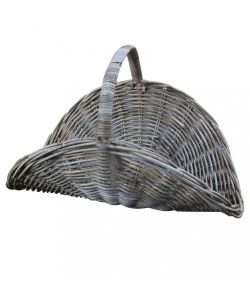 Cosma Cesto Porta Biancheria Tristan Vimini Grigio 67x47x28/43 cm