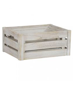 Cosma Set 3 Cassette Legno Paulownia Grigio 40x30x18 cm - Contenitori Decorativi