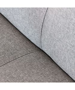 Cosma Divano Letto Grigio Melange Tessuto Metallo 180x86x78 cm
