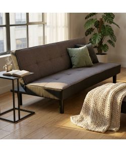 Cosma Divano Letto Alvin Antracite Melange 180x86x78 cm Moderno