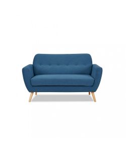 Cosma Divano 2 Posti Burton Blu in Tessuto 147x79x86 cm Moderno