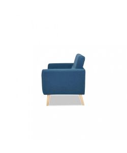 Cosma Divano 2 Posti Burton Blu in Tessuto 147x79x86 cm Moderno