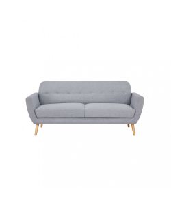 Cosma Divano 3 Posti Burton Grigio Chiaro in Tessuto 193x79x86 cm