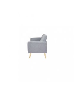 Cosma Divano 3 Posti Burton Grigio Chiaro in Tessuto 193x79x86 cm
