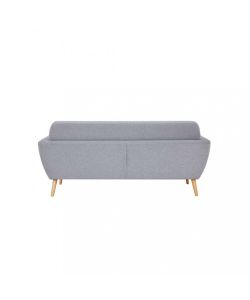 Cosma Divano 3 Posti Burton Grigio Chiaro in Tessuto 193x79x86 cm