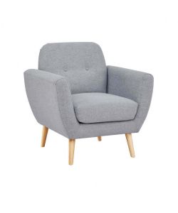 Cosma Poltrona Burton Grigio Chiaro in Tessuto 84x79x86 cm Moderna