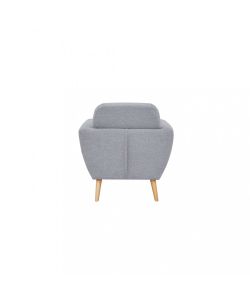 Cosma Poltrona Burton Grigio Chiaro in Tessuto 84x79x86 cm Moderna