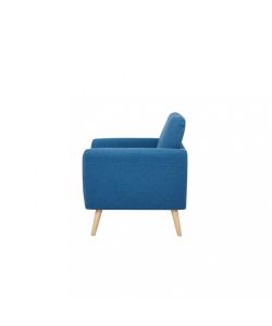 Cosma Poltrona Burton Blu in Tessuto 84x79x86 cm con Braccioli