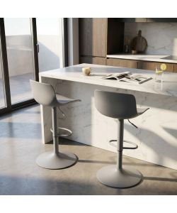 Cosma Sgabello Innsbruck Grigi Plastica Metallo 44x45x81 cm