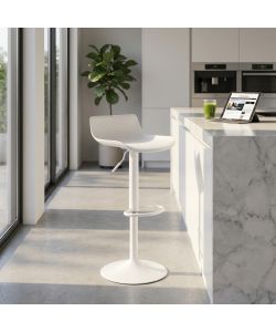Cosma Sgabello Merano Bianco in Plastica cm 43x44x75/96 h Moderno