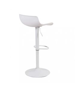 Cosma Sgabello Merano Bianco in Plastica cm 43x44x75/96 h Moderno