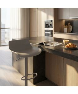 Cosma Sgabello Merano Grigio in Plastica 43x44x75/96 cm Moderno