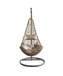 Cosma Dondolo da Giardino Ponza Marrone 95x195h Struttura in Metallo