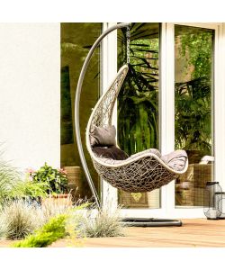 Cosma Dondolo da Giardino Ponza Marrone 95x195h Struttura in Metallo