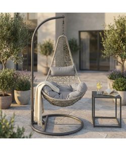 Cosma Dondolo Ponza Grigio 195x82x122cm Struttura in Acciaio
