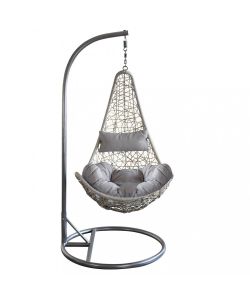 Cosma Dondolo Ponza Grigio 195x82x122cm Struttura in Acciaio