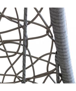 Cosma Dondolo Ponza Grigio 195x82x122cm Struttura in Acciaio
