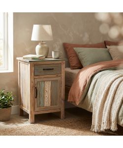 Cosma Mobile Reynold Comodino Multicolor con Cassetto 45x40x68h