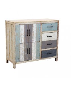 Cosma Mobile Edison - Credenza Ingresso Legno Multicolor 100x40x86