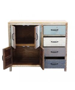Cosma Mobile Edison - Credenza Ingresso Legno Multicolor 100x40x86
