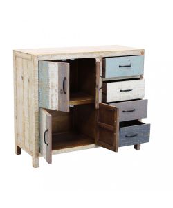 Cosma Mobile Edison - Credenza Ingresso Legno Multicolor 100x40x86