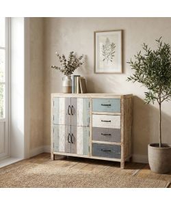 Cosma Mobile Edison - Credenza Ingresso Legno Multicolor 100x40x86