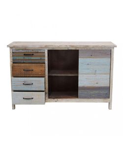 Cosma Mobile Harry - Credenza legno multicolor 4 cassetti 2 ante