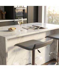 Cosma Sgabello Jake Girevole Regolabile Ecopelle Grigio 39,5x38,5 cm