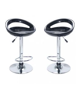 Cosma Sgabello Jimmy girevole e regolabile in ABS colore Nero 43,7 cm