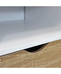 Cosma Mobile Porta TV Brody Legno Bianco 117x39x58 cm Moderno