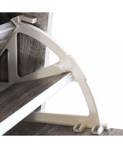 Cosma Scarpiera 4 Ante in Legno Grigio Chiaro 60x24x150 cm Salvaspazio
