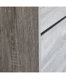 Cosma Scarpiera 4 Ante in Legno Grigio Chiaro 60x24x150 cm Salvaspazio