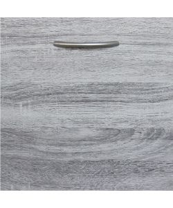 Cosma Scarpiera 4 Ante in Legno Grigio Chiaro 60x24x150 cm Salvaspazio