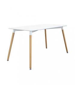 Cosma Tavolo da Giardino Lione Rettangolare Bianco 140x80 cm